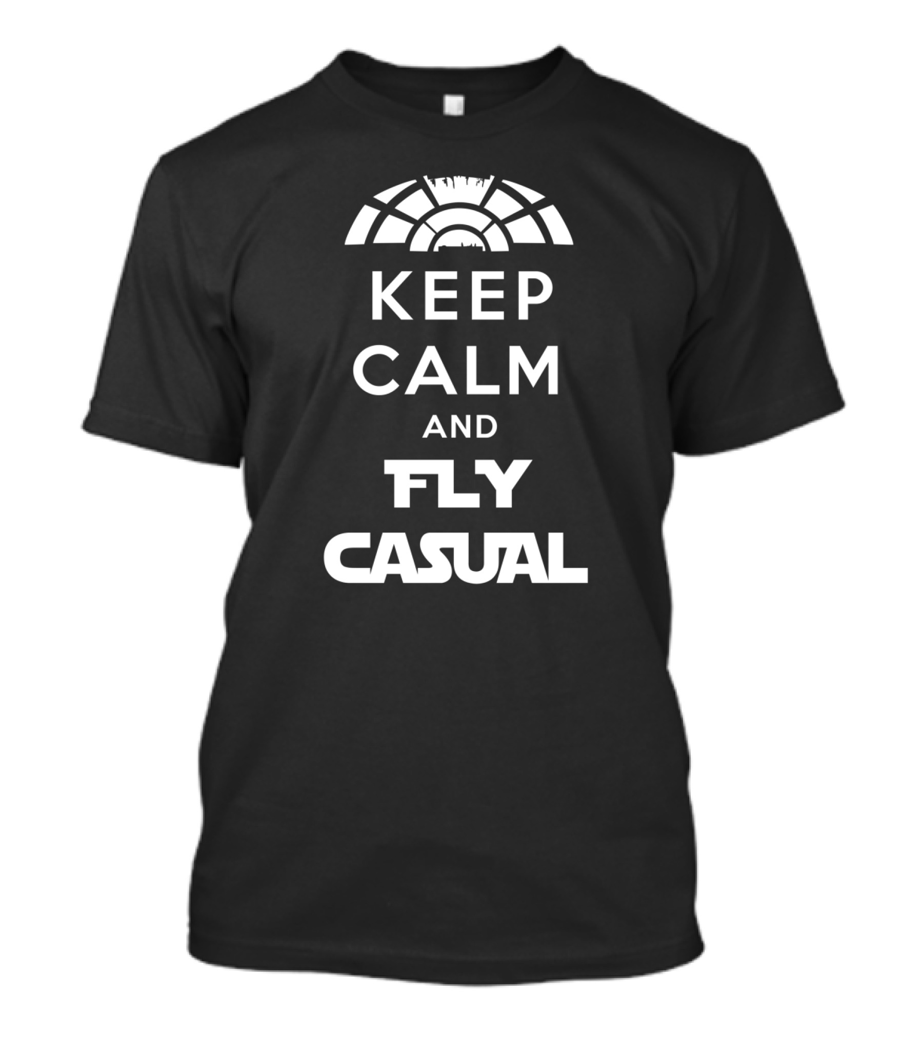 Keep Calm And Fly Casual Star Wars Millennium Falcon Pilot Phrase T-Shirt