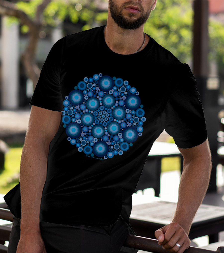 Island Flower Blue Kaja Colors And Soul T-Shirt
