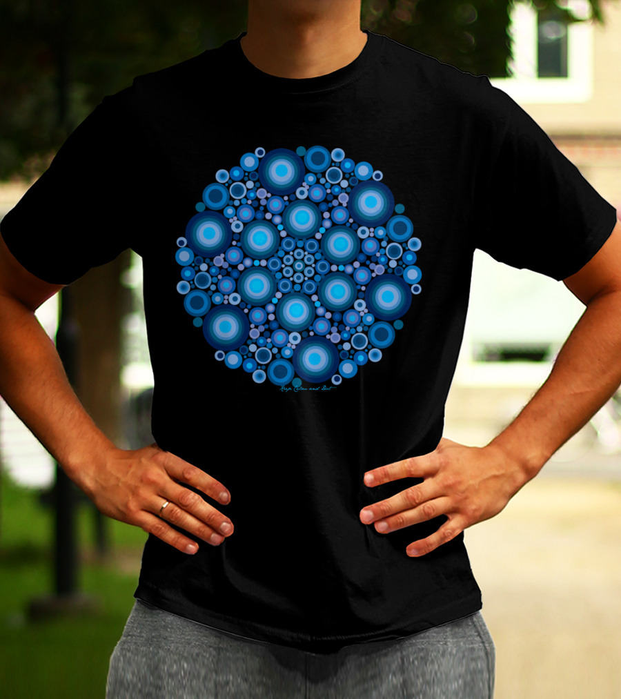 Island Flower Blue Kaja Colors And Soul T-Shirt