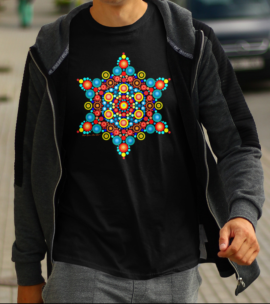 Island Splash Ryan Creation Mandala Burst T-Shirt