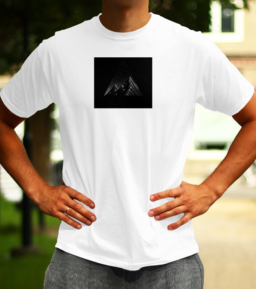 Black Mountain Geometric Peaks T-Shirt