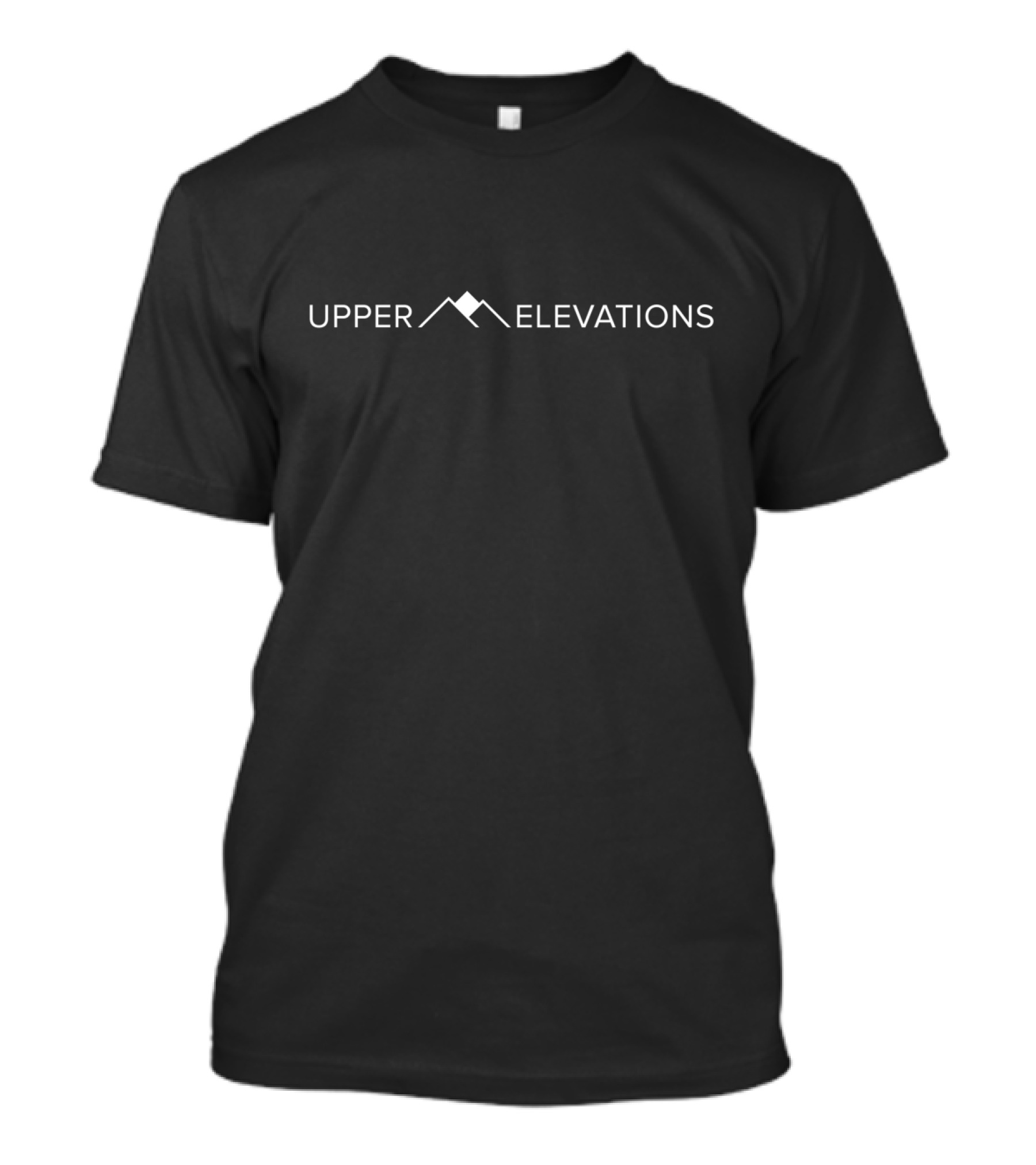 Upper Elevations Mountain Logo Corporate Branding T-Shirt
