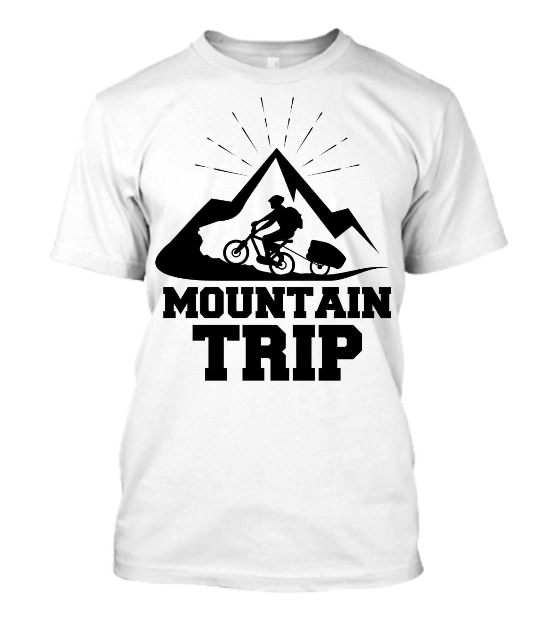 Mountain Trip Adventure Cycling With Trail Rider T-Shirt