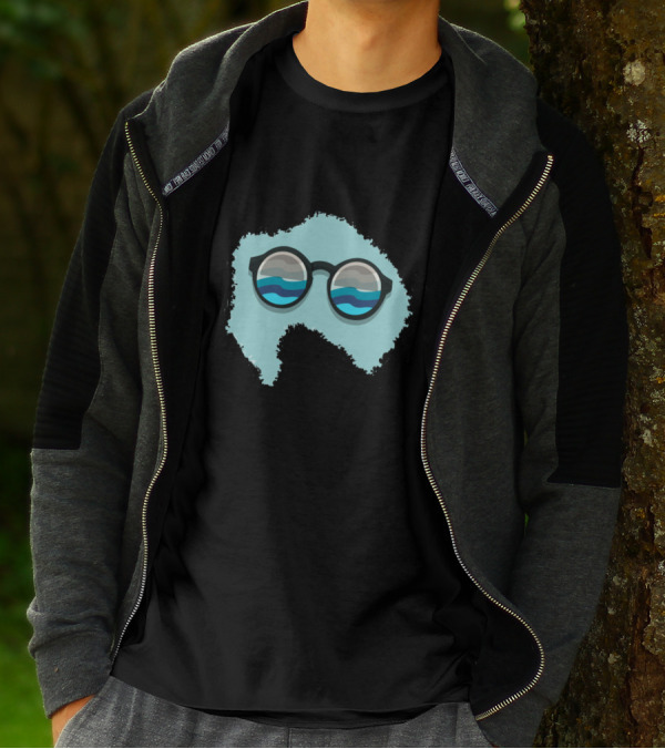 Mountain Walk Glasses Reflection T-Shirt