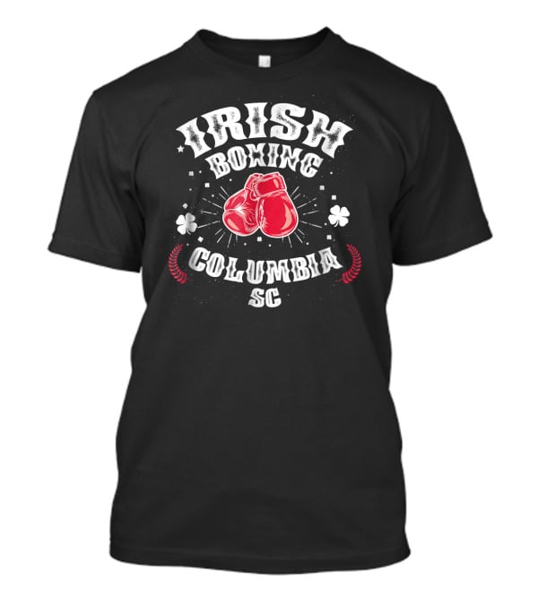 Irish Boxing Columbia SC Red Gloves Shamrock T-Shirt