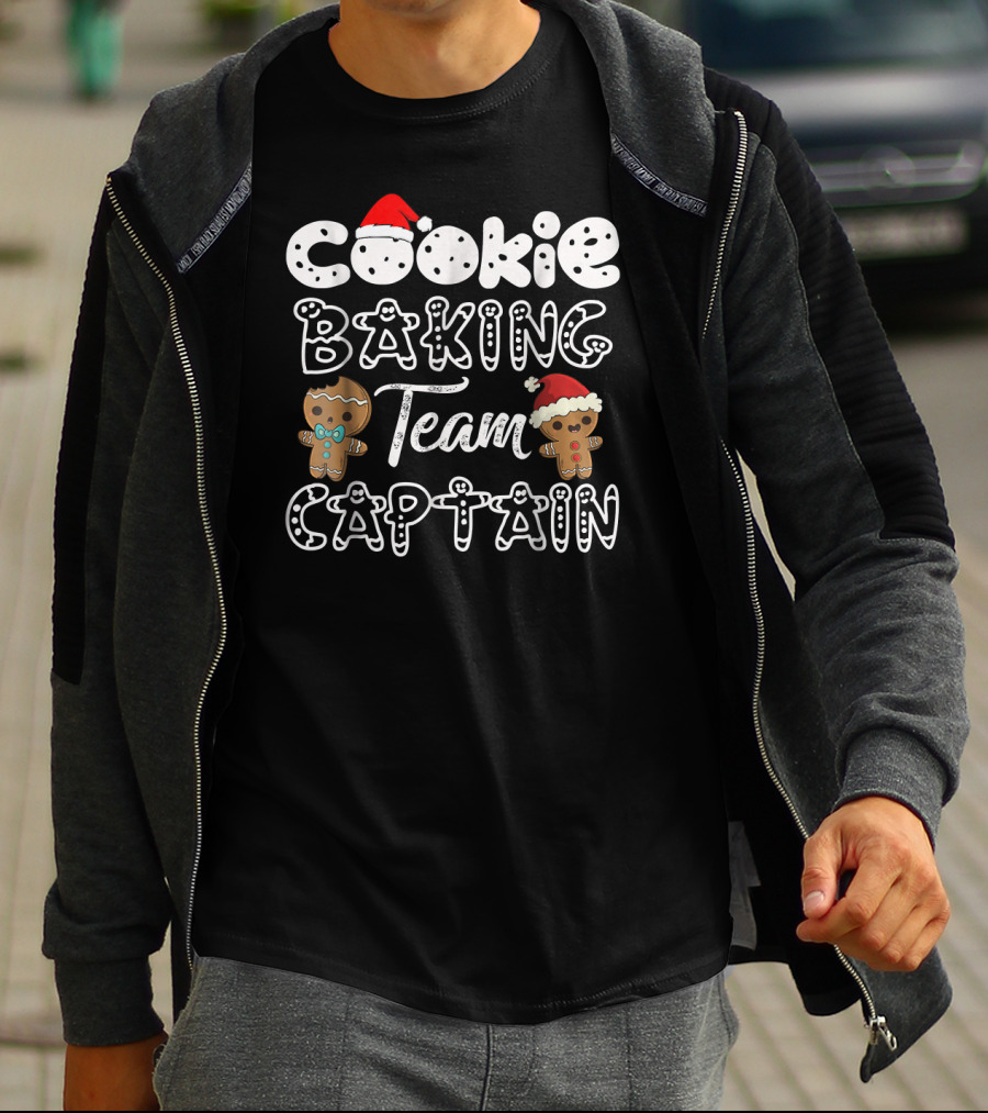 Cookie Baking Team Captain Gingerbread Christmas T-Shirt