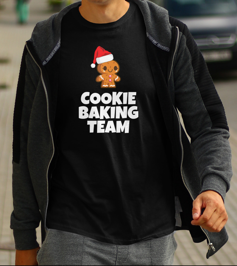 Cookie Baking Team Gingerbread Santa Hat T-Shirt