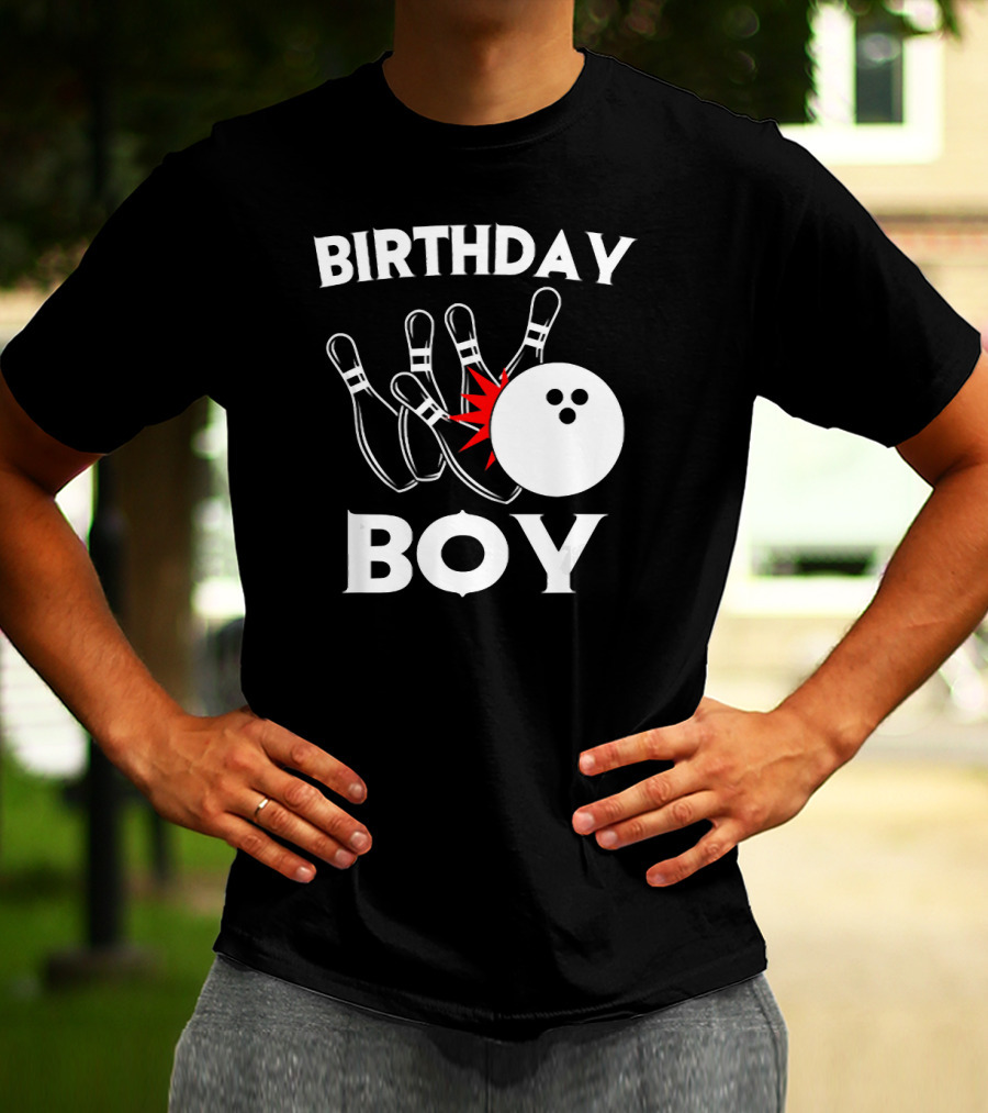 Birthday Boy Bowling Party Fun T-Shirt