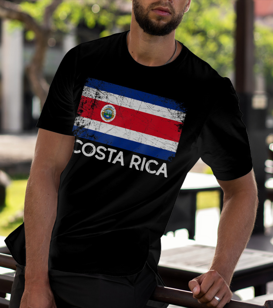 Costa Rican Flag Vintage Made In Costa Rica T-Shirt