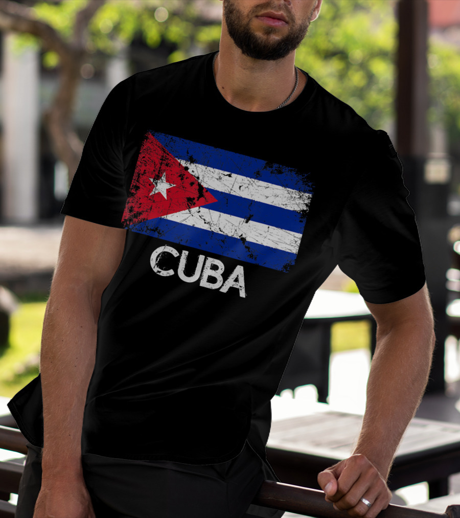 Cuban Flag Vintage Cuba T-Shirt