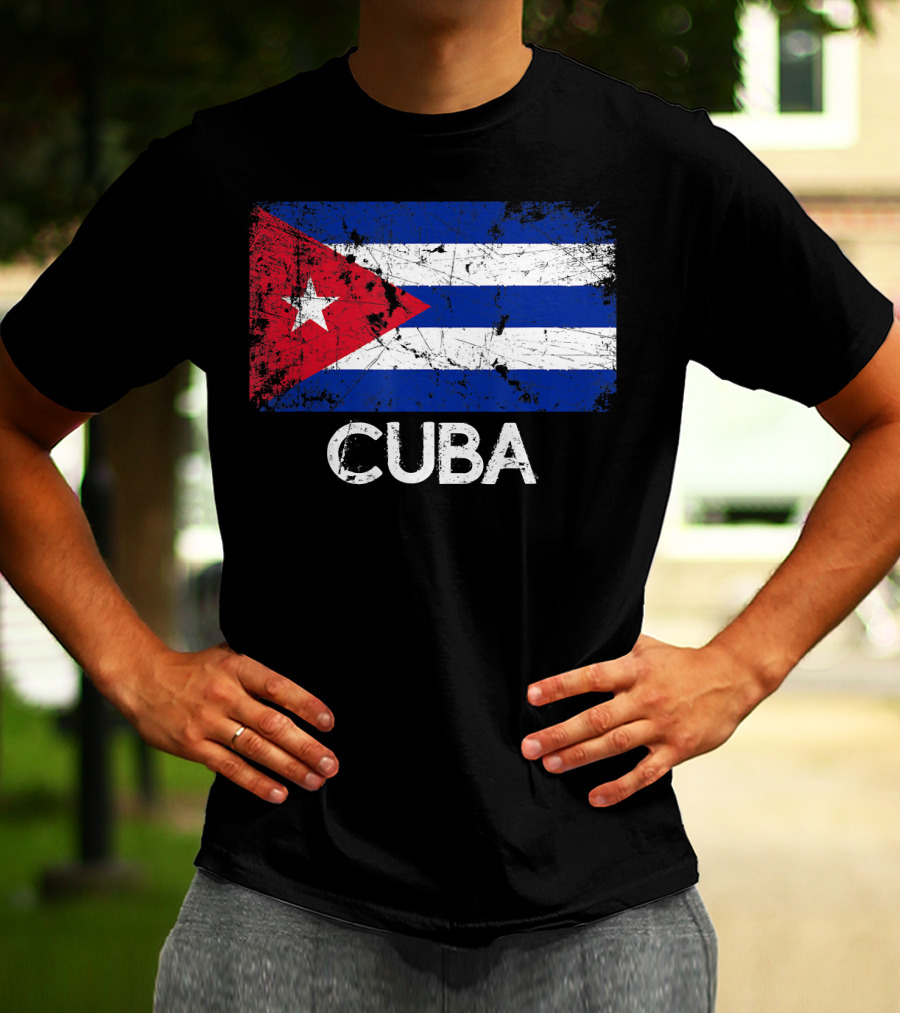 Cuban Flag Vintage Cuba T-Shirt