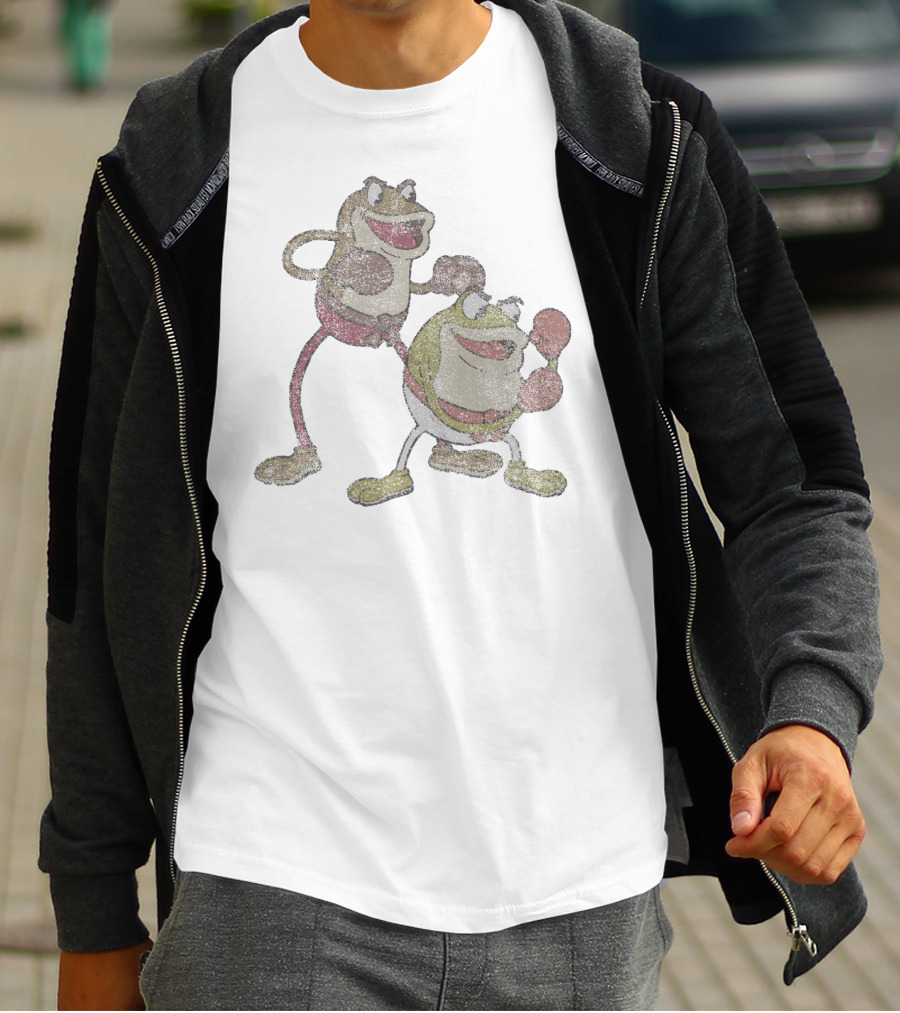 Cuphead Ribby And Croaks Boxing Frogs Duo T-Shirt