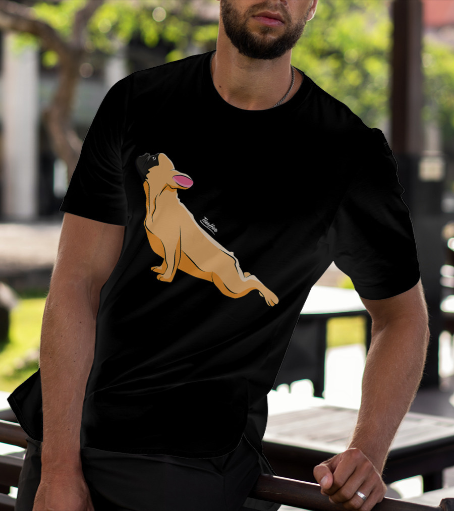 Cute French Bulldog Yoga Funny Bull Teeshine T-Shirt
