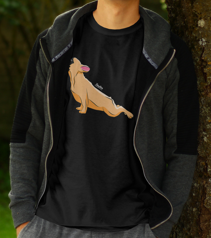 Cute French Bulldog Yoga Funny Bull Teeshine T-Shirt