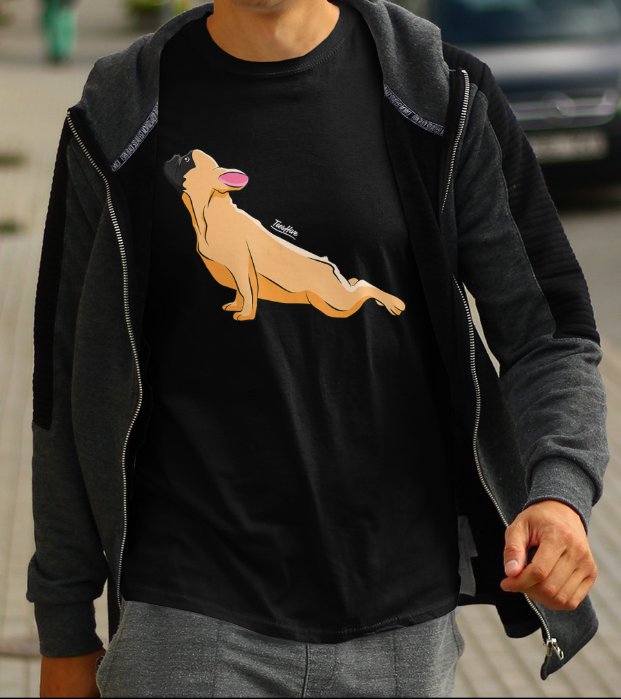 Cute French Bulldog Yoga Funny Bull Teeshine T-Shirt