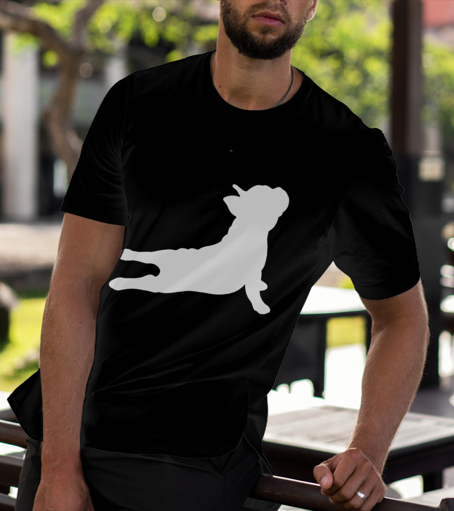Funny French Bulldog Yoga Pose Cute French Bulldog T-Shirt