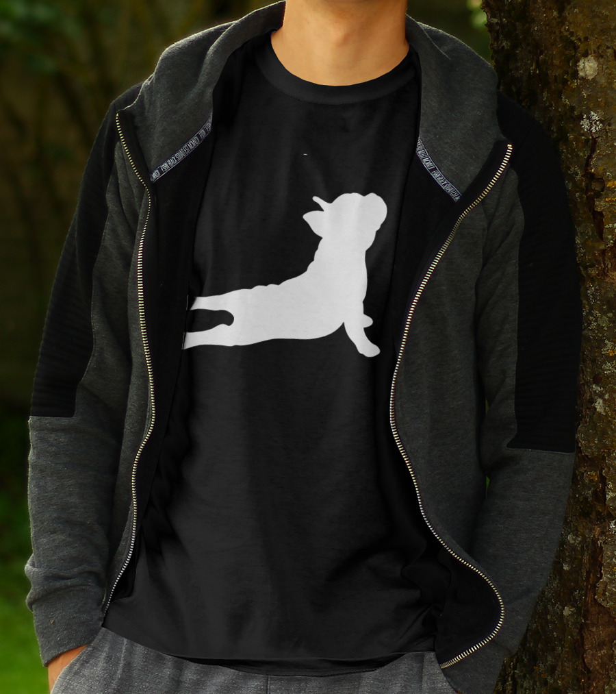 Funny French Bulldog Yoga Pose Cute French Bulldog T-Shirt