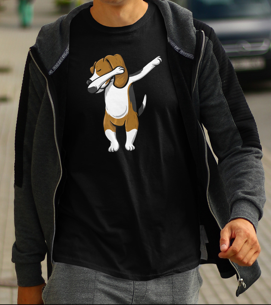Dabbing Beagle Dog Cartoon Pose T-Shirt