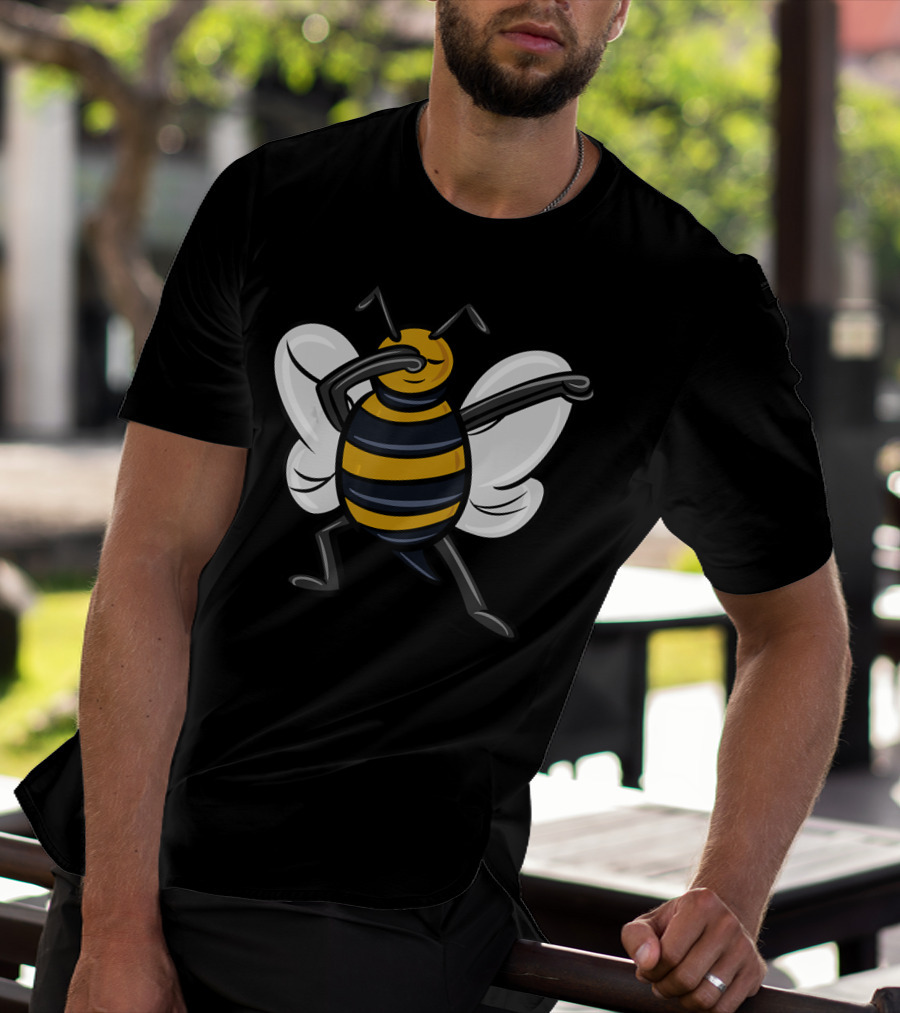 Dabbing Bee Dab Dance Funny Animal Pose T-Shirt