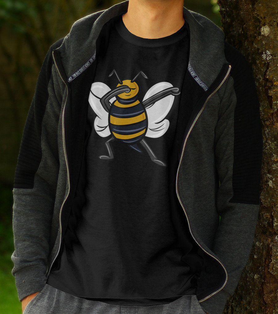 Dabbing Bee Dab Dance Funny Animal Pose T-Shirt