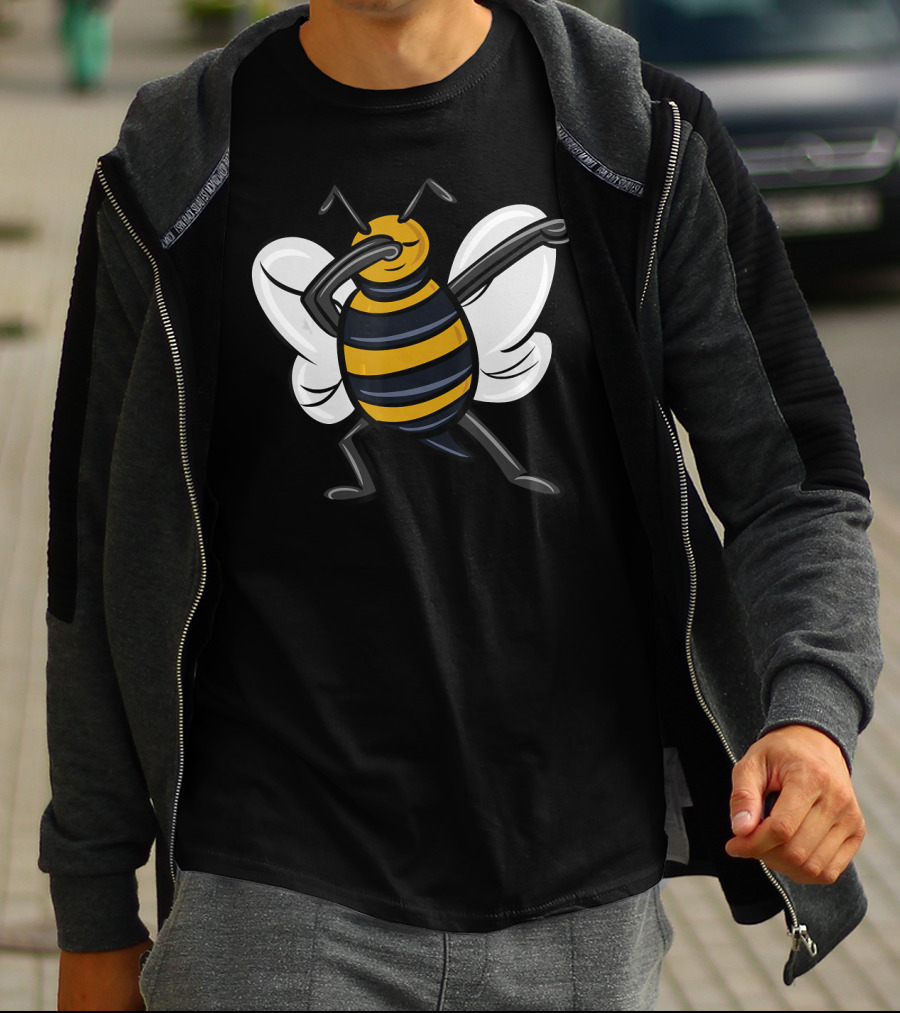 Dabbing Bee Dab Dance Funny Animal Pose T-Shirt