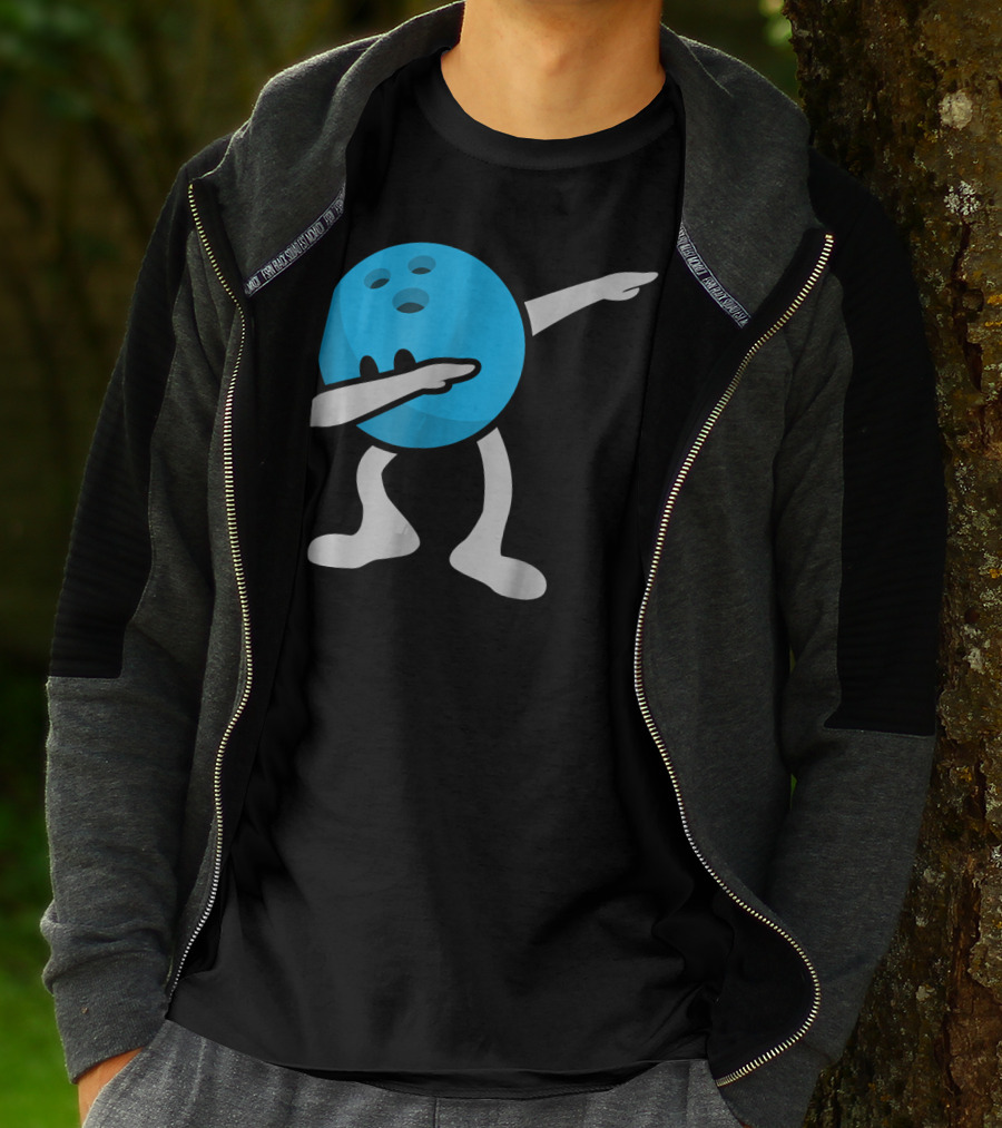 Dabbing Bowling Birthday Party Bowl Ball Dance T-Shirt