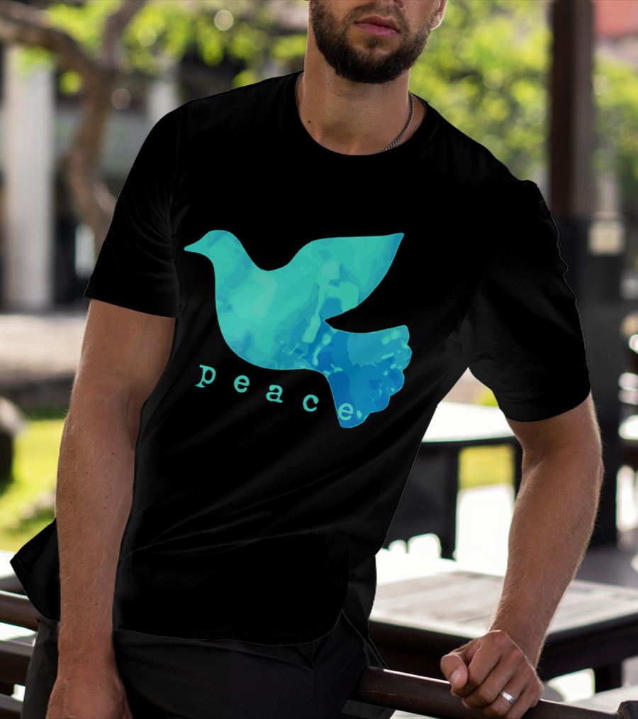 Dove Of Peace Blue Bird Affirma Peace T-Shirt