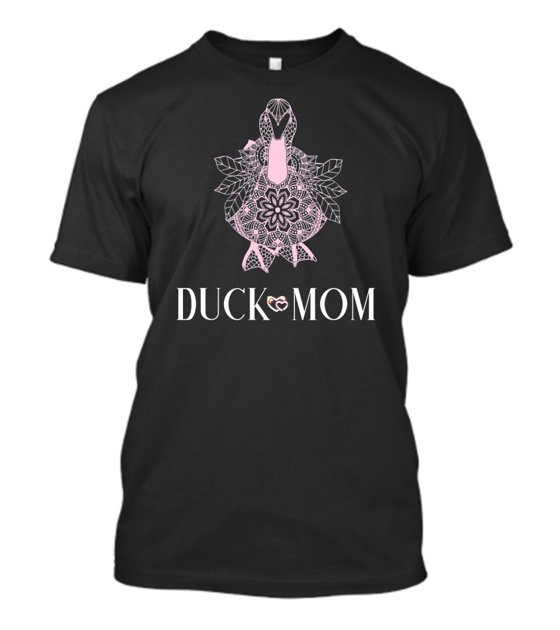 DUCK MOM Rouen Pekin Mallard Bird Floral T-Shirt