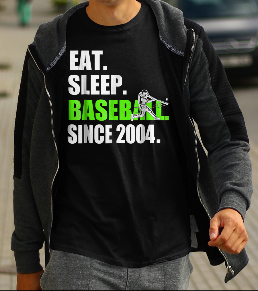 EAT SLEEP BASEBALL SINCE 2004 BATTER T-Shirt