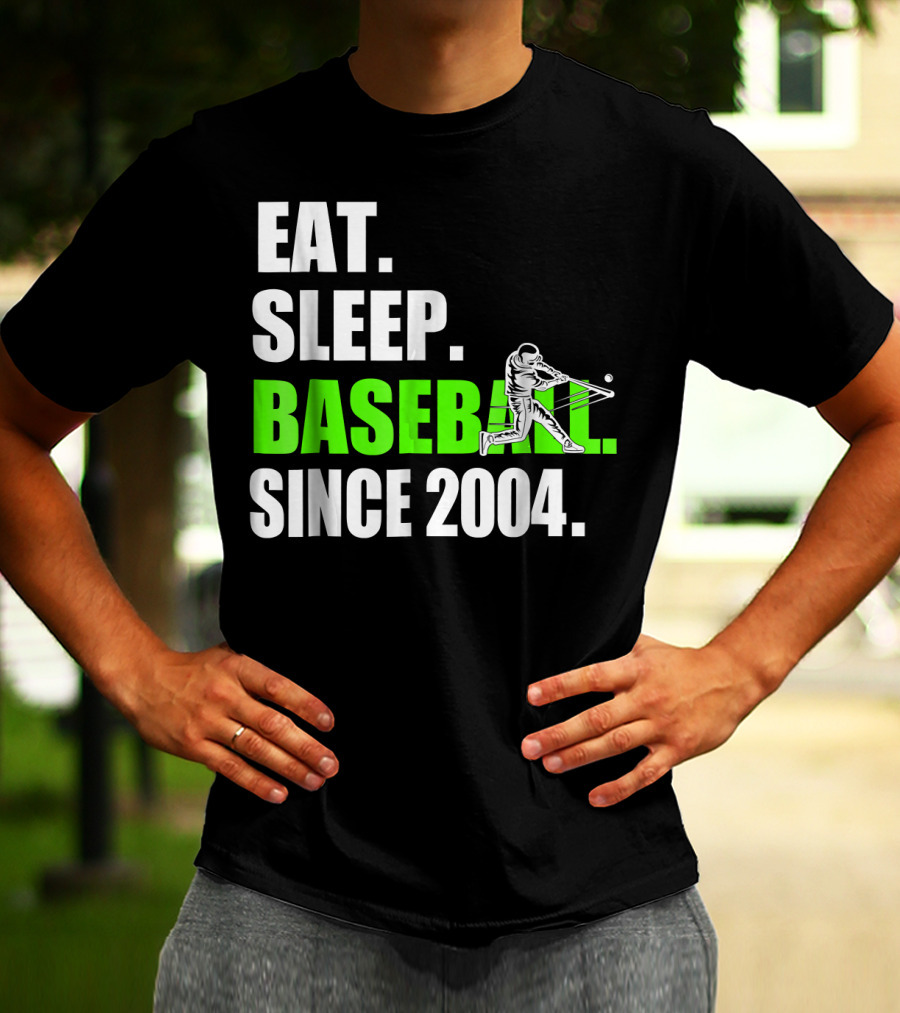 EAT SLEEP BASEBALL SINCE 2004 BATTER T-Shirt