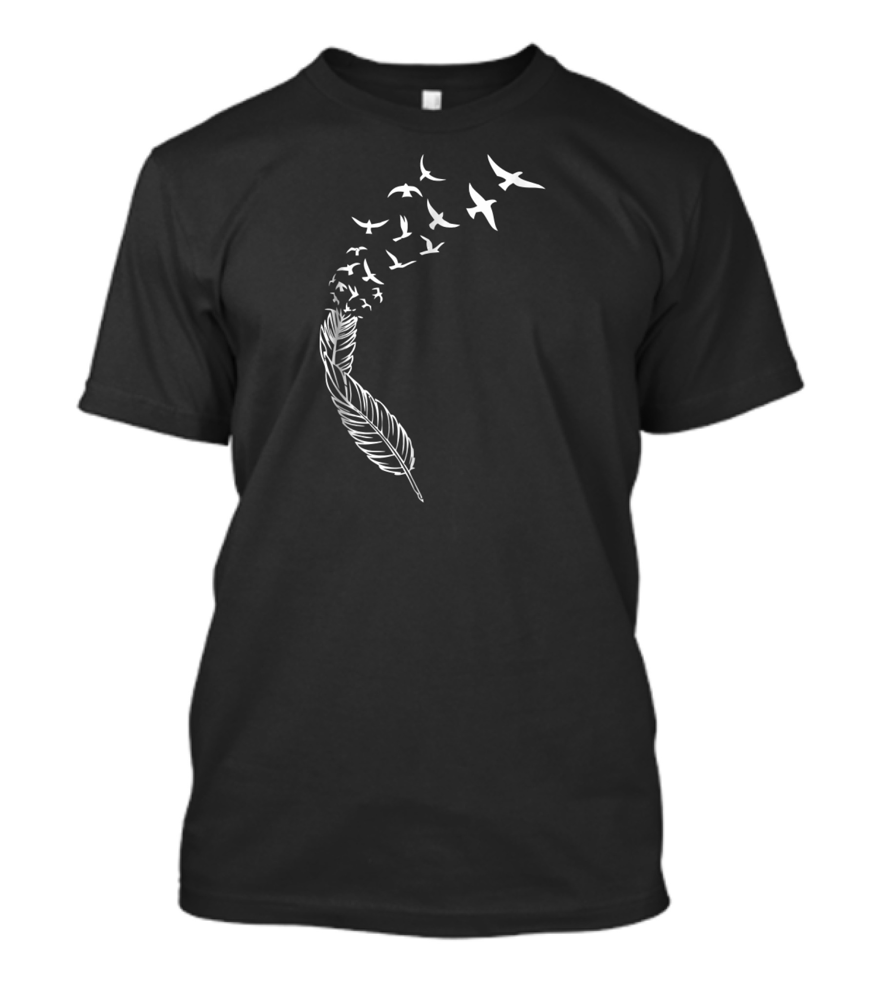 Feather Birds In Flight Street Cool T-Shirt