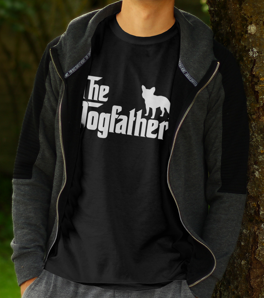 The Dogfather French Bulldog Father's Day T-Shirt