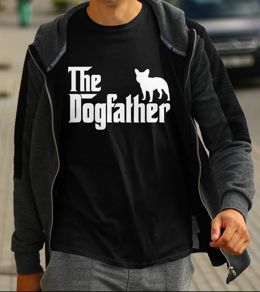 The Dogfather French Bulldog Father's Day T-Shirt