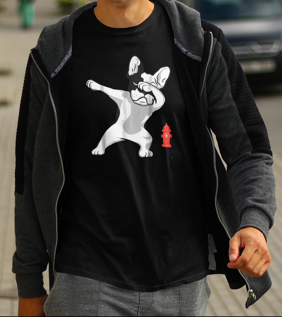 French Bulldog Frenchie Dabbing Lover Puppy Fire Hydrant T-Shirt