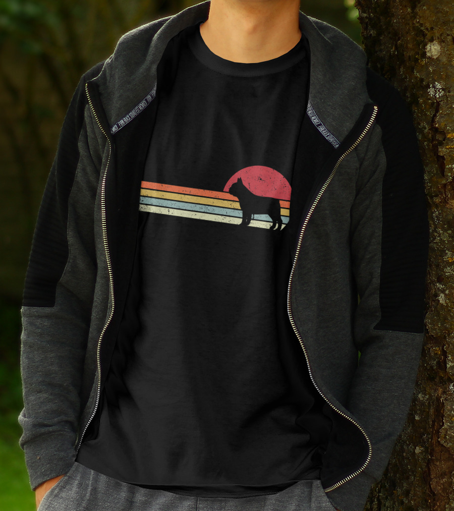 French Bulldog Retro Sunset T-Shirt
