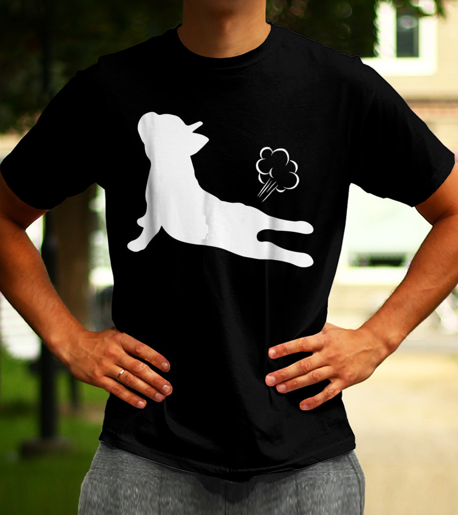 French Bulldog Yoga Exhale Pose Humor T-Shirt