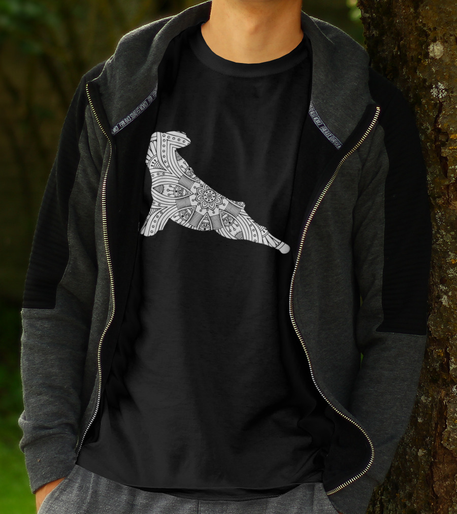 French Bulldog Yoga Mandala T-Shirt