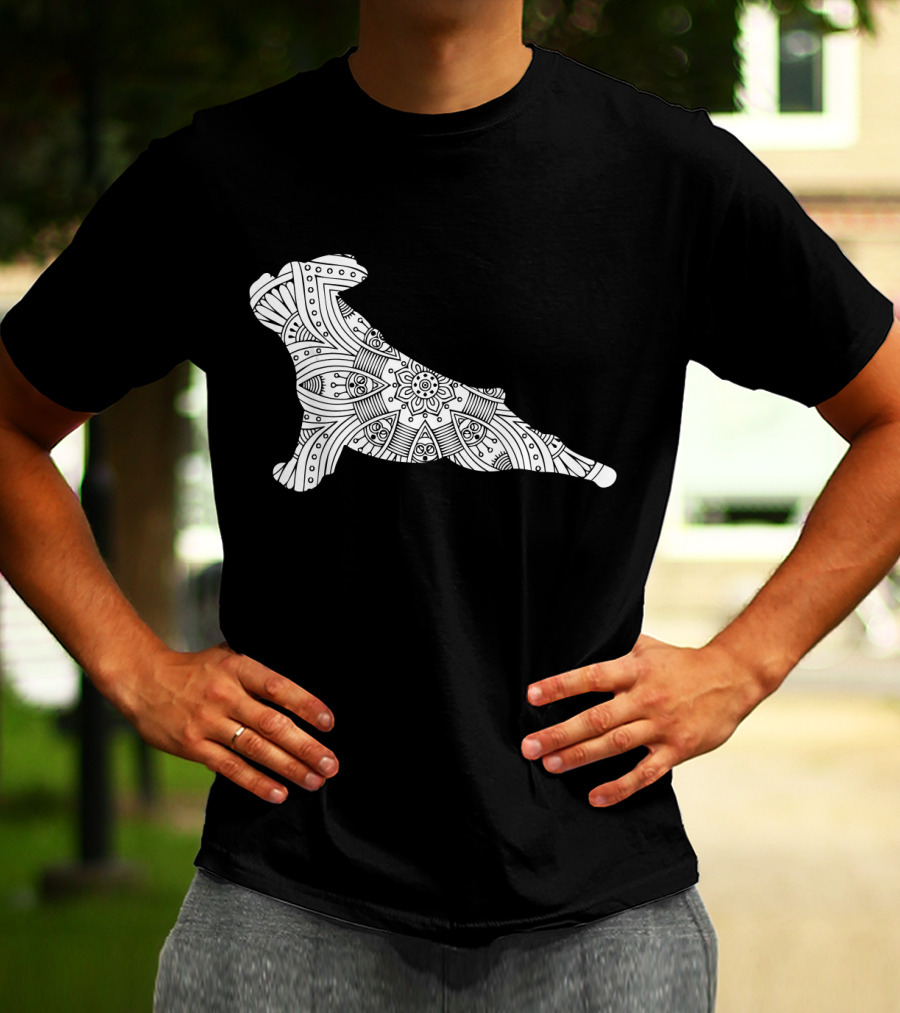 French Bulldog Yoga Mandala T-Shirt