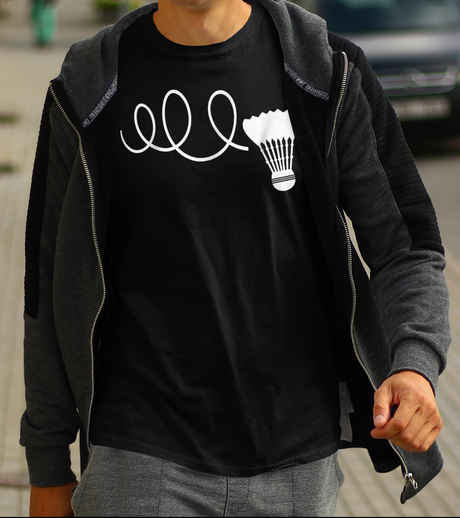 Elo Funny Badminton Shuttle Loop T-Shirt