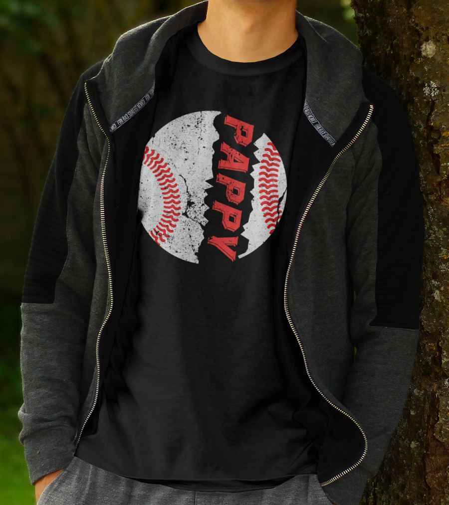 Pappy Funny Baseball Softball Crackle T-Shirt