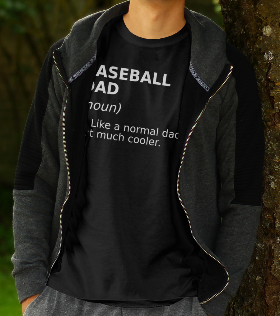 Baseball Dad Noun Like A Normal Dad But Much Cooler T-Shirt