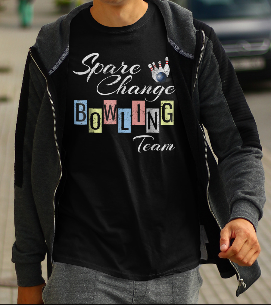Spare Change Bowling Team Funny Bow T-Shirt
