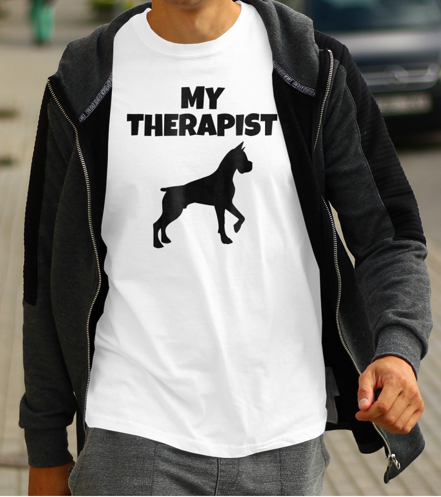 My Therapist Boxer Dog T-Shirt