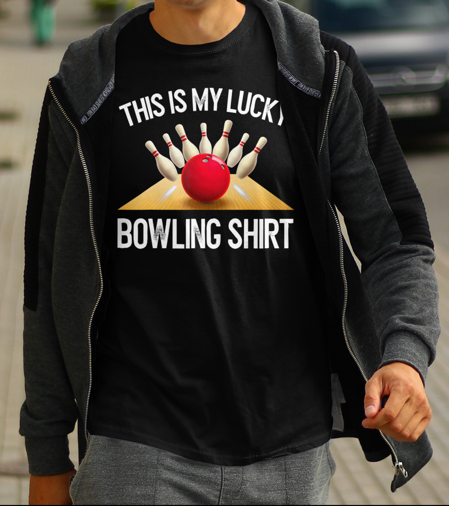 This Is My Lucky Bowling Shirt Bowling Team T-Shirt