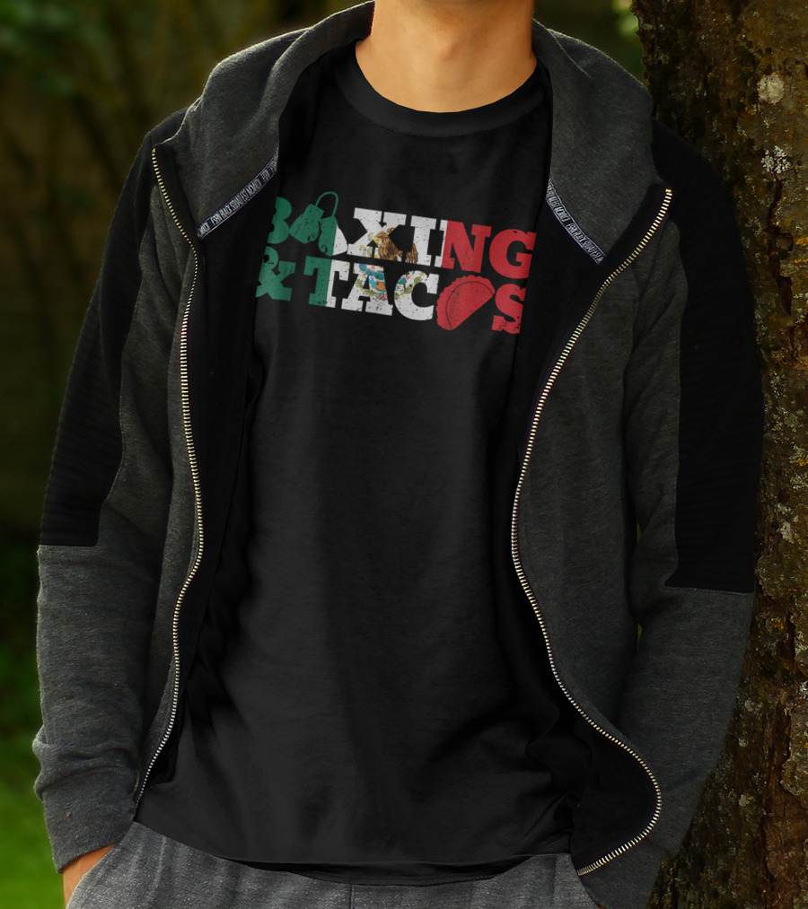 Boxing And Tacos Mexico Mexican Funny T-Shirt