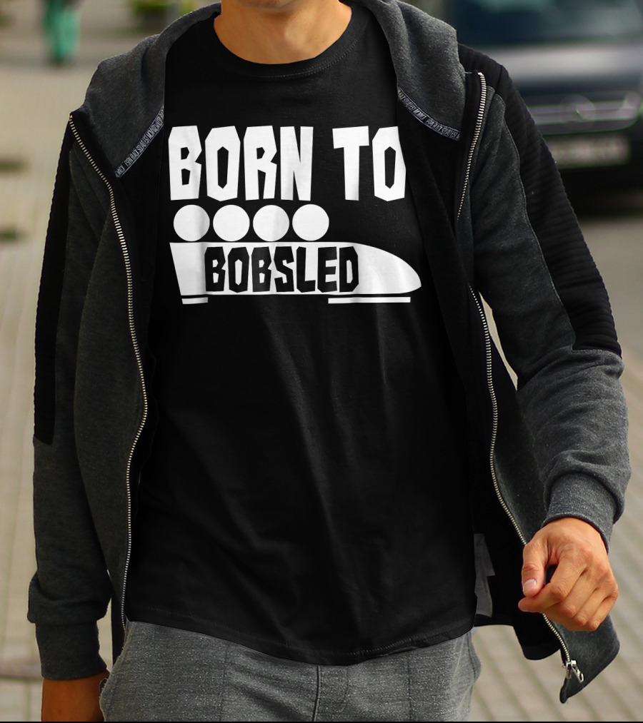 Born To Bobsled Funny Patriotic USA T-Shirt