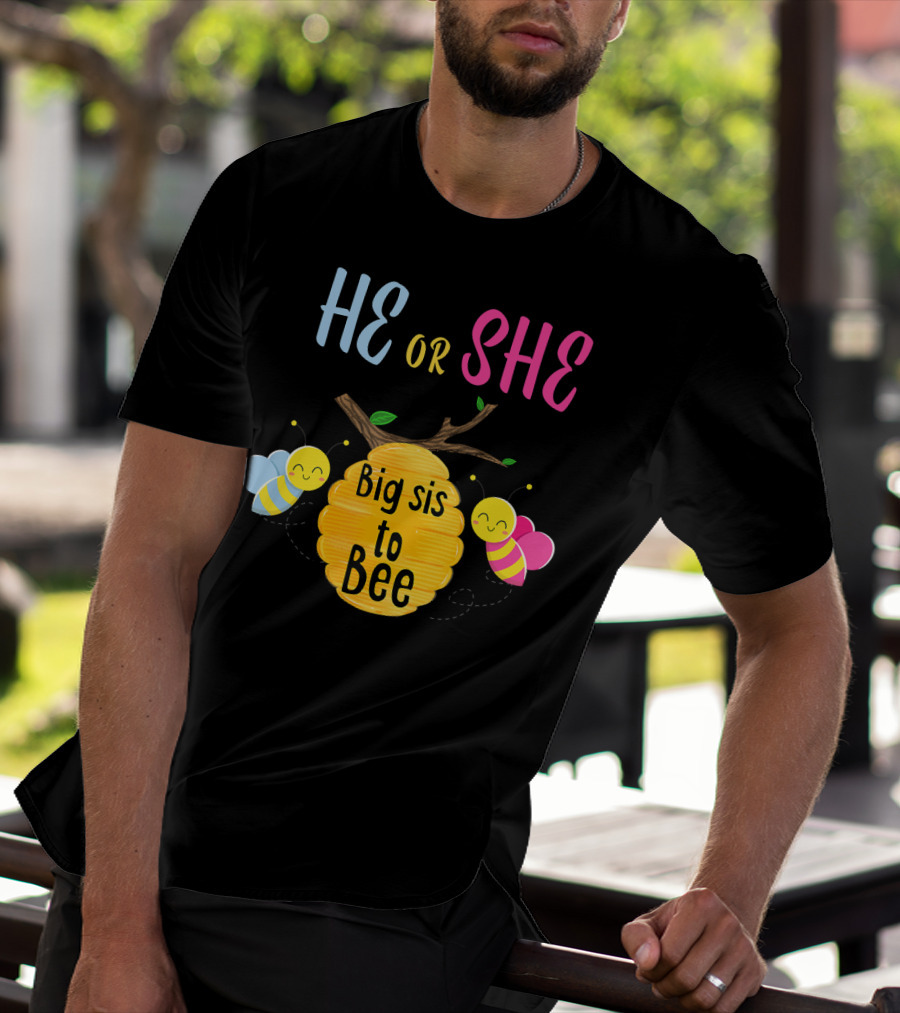 He Or She Big Sis To Bee T-Shirt
