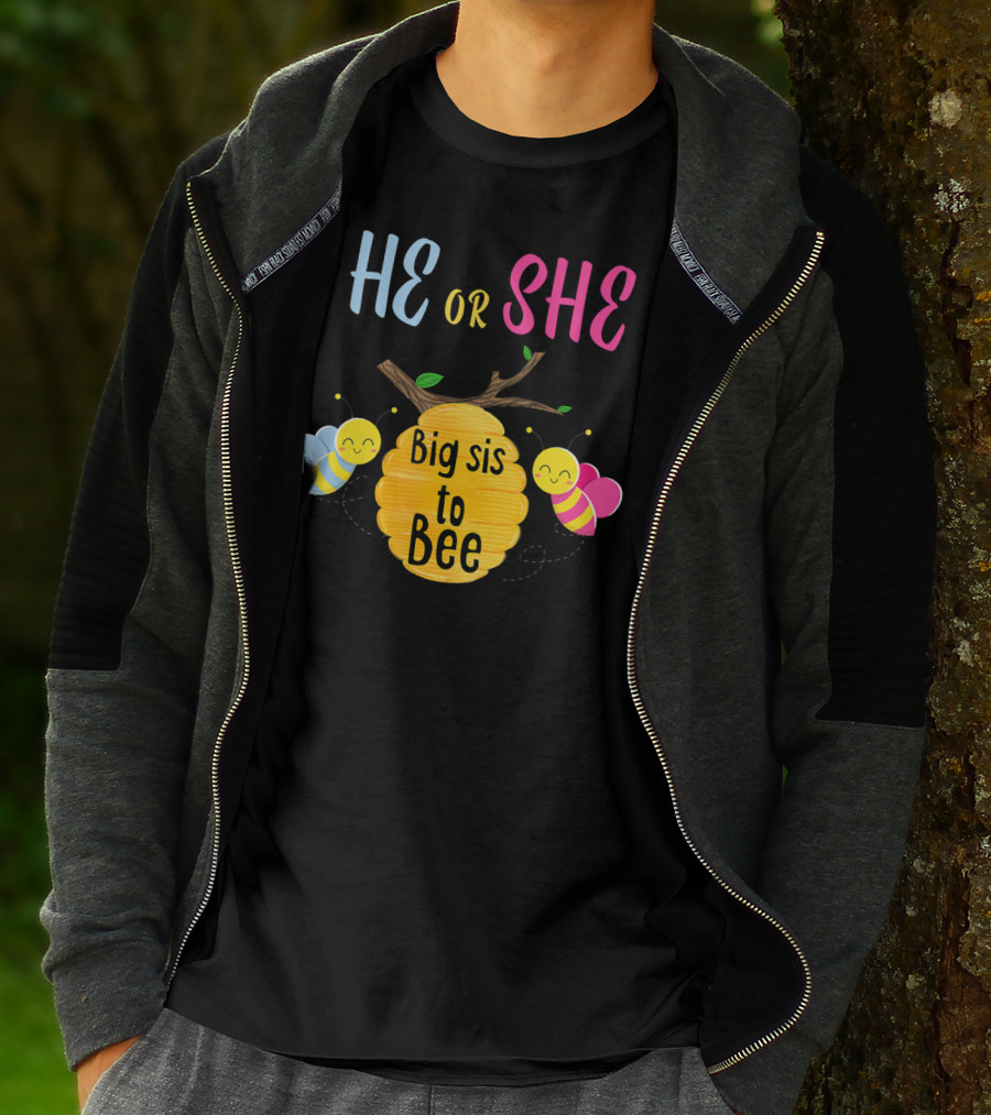 He Or She Big Sis To Bee T-Shirt