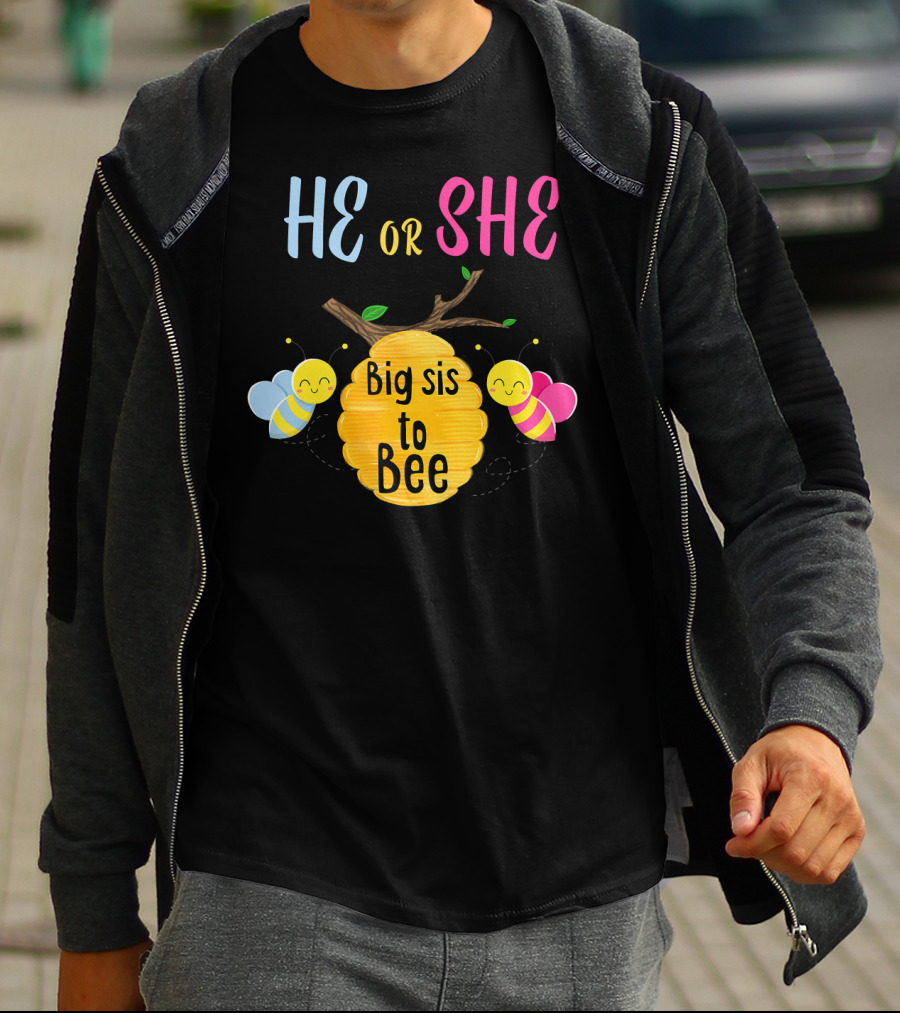 He Or She Big Sis To Bee T-Shirt