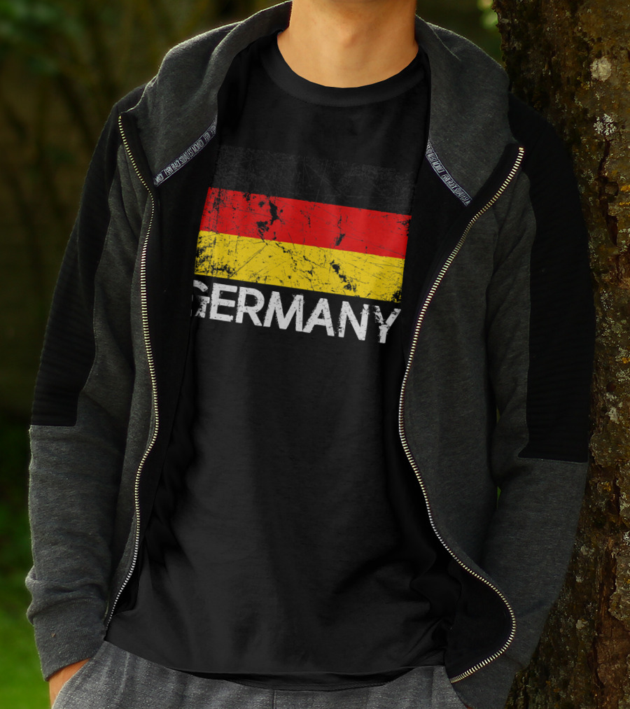 German Flag Vintage Germany Black Red Yellow Classic T-Shirt
